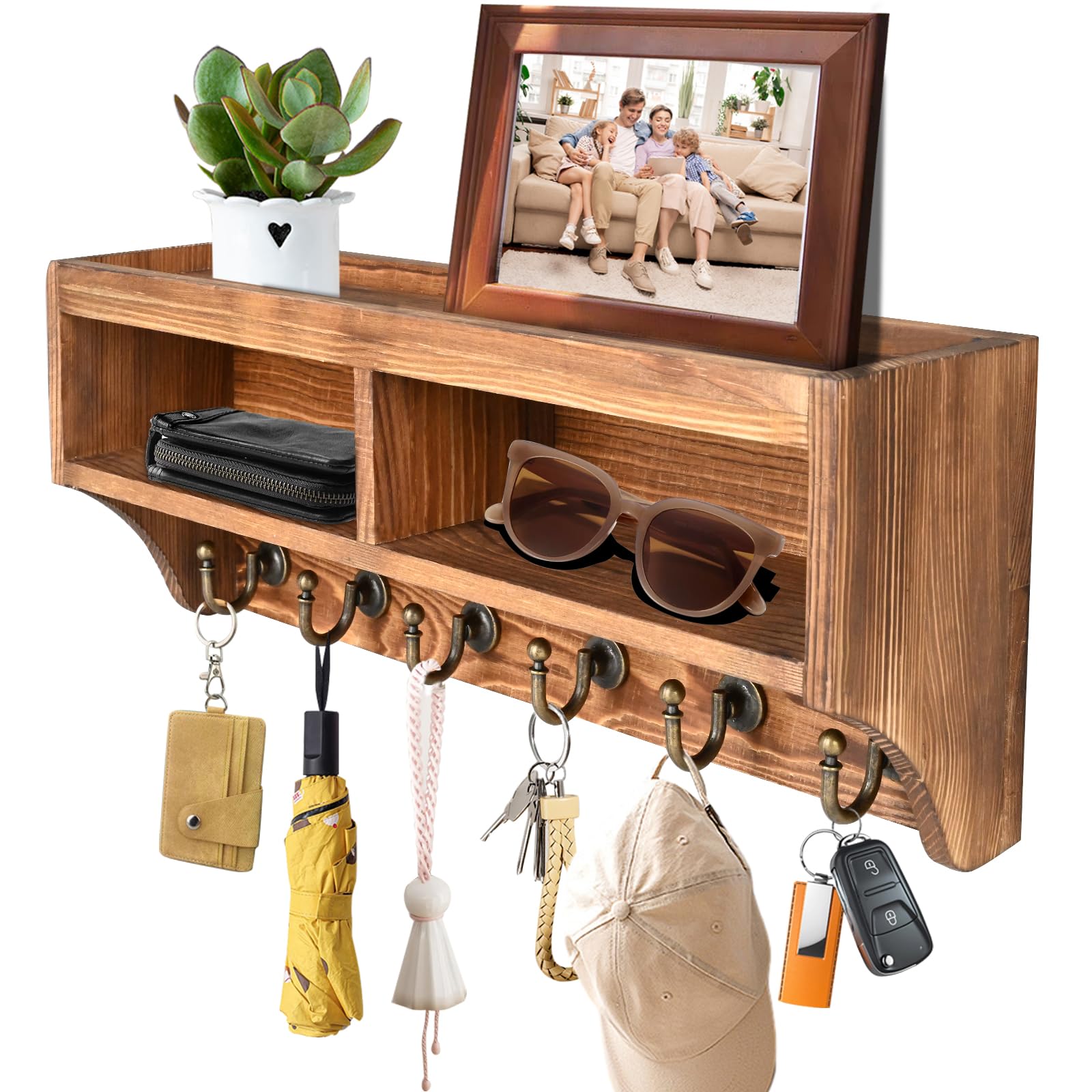 Amazon.com: Key Holder Wall Mount - Mail Organizer Wall Mount with